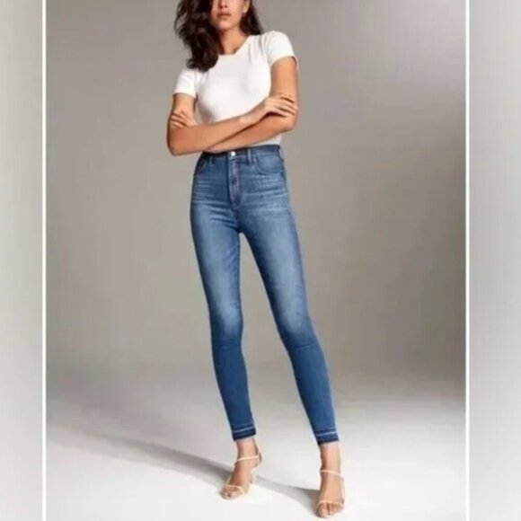 Aritzia Denim Forum The Lola High Rise Skinny Crop Size 28 - Picture 1 of 8